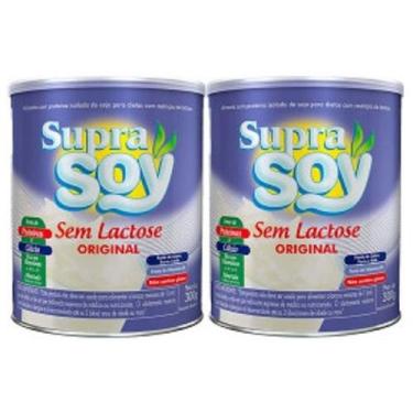 Imagem de Suprasoy Sem Lactose Original Kit 2 x 300g - Suprasoy