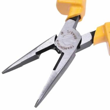 Imagem de Alicate Bico Meia Cana 6" 1000V Amarelo Tramontina, Cromado