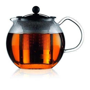 Imagem de Bodum Bule de chá ASSAM, bule de vidro com filtro de aço inoxidável, 1 L
