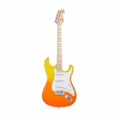 Imagem de Guitarra sx strato sem1 bf burning fire nova regulada