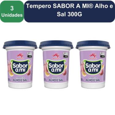 Imagem de Kit 3 Unidades Tempero SABOR A MI Alho e Sal 300G - AJINOMOTO