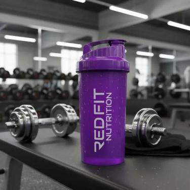 Imagem de Coqueteleira Shaker Roxa Academia 600ml Red Fit Nutrition - Red Fit Nu