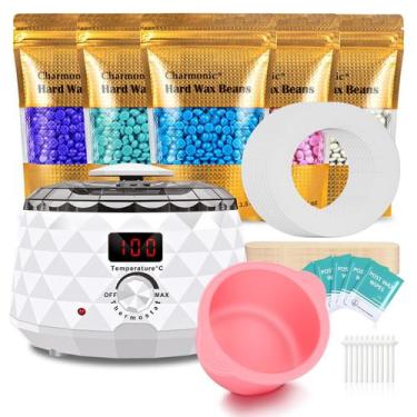 Imagem de Kit Digital de Aquecedor de Cera Charmonic com 500g de Cera Dura em Pé