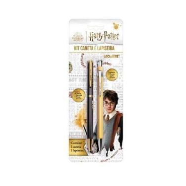 Imagem de Kit Office Caneta Preta e Lapiseira Harry Potter - 79642 - Leo & Leo
