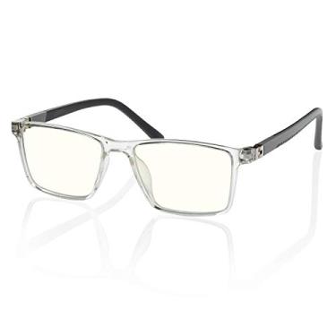 Imagem de Óculos de bloqueio de luz azul para crianças | Idades 3 – 12 | Meninos | Óculos de jogos antifadiga para monitor de computador ajuda a evitar dores de cabeça (transparente)