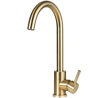 Imagem de Torneira Para Cozinha Misturador Monocomando Tocantins Pingoo.casa - Dourado