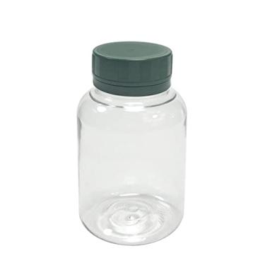 Imagem de POTE PARA CÁPSULAS PET 150ML COM TAMPA LACRE (20 PEÇAS) (Cristal C/Verde)