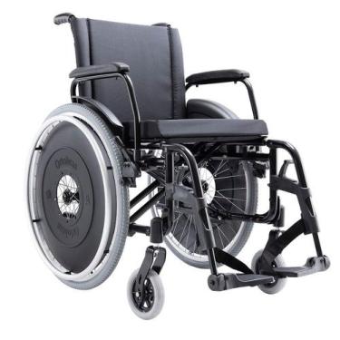 Imagem de Cadeira De Rodas Avd Alumínio Avd 48 Cm Preta - Ortobras