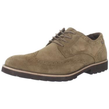 Imagem de Rockport Sapato masculino Ledge Hill Wing Tip com cadarço, Camurça Vicuna, 7.5