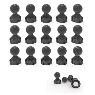 Imagem de Ant Mag Alfinetes magnéticos fortes Ímãs para quadros brancos de geladeira e calendários mapas na escola e no escritório Pacote com 18