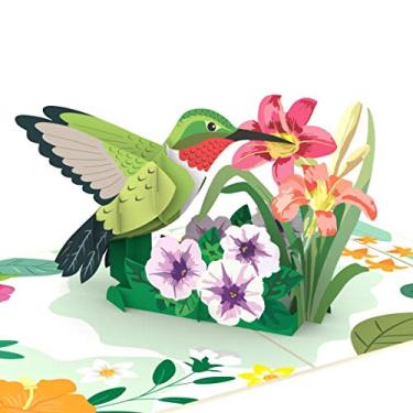 Imagem de Cartão de felicitações Liif Hummingbird para o Dia das Mães 3D para todas as ocasiões, Dia dos Pais, feliz aniversário, aniversário, aposentadoria, pensamento de você, ganhe bem, presente de beija-flor para mulheres, amante de pássaros