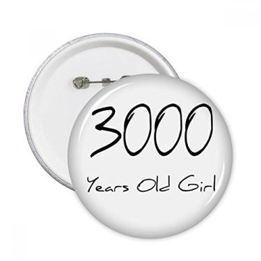 Imagem de Broche redondo para meninas de 3000 anos de idade, broches, emblema, acessório, decoração, 5 peças