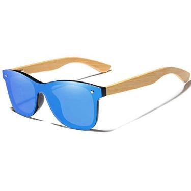 Imagem de Óculos de Sol Artesanal com Lentes Polarizadas Design de Madeira Banned 1976 Moda Casual (C2)