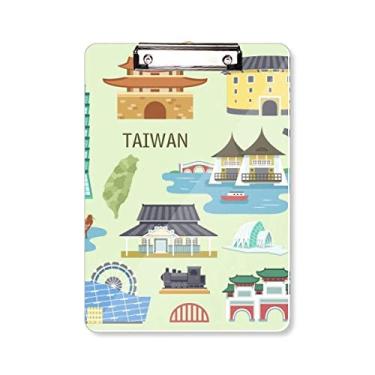 Imagem de Taiwan Travel China Confucius Temple Prancheta pasta, bloco de escrita A4