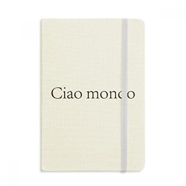 Imagem de Caderno italiano Hello World capa dura para diário clássico A5