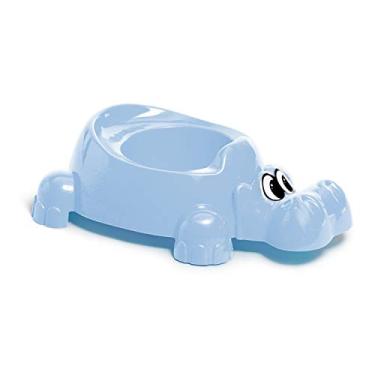 Imagem de TRONINHO PENICO HIPOPÓTAMO DE PLÁSTICO RESISTENTE AZUL ROSA (Azul)