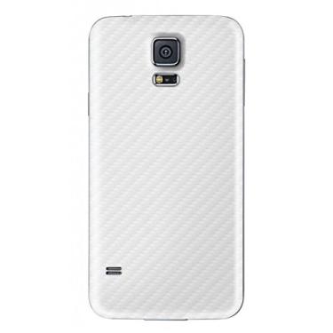 Imagem de Adesivo Skin Premium - Fibra de Carbono Samsung Galaxy S5 (Branco)