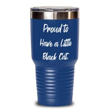 Imagem de Lindo gato preto, Proud to Have a Little Black Cat, divertido copo de 850 g para amigos de amigos