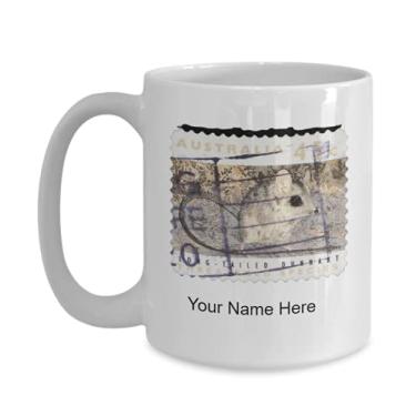 Imagem de Caneca personalizada com estampa, copo de café com estampa, ideia de presente com estampa, copo com estampa de carimbo personalizado, caneca com estampa personalizada - caneca de café de 425 g