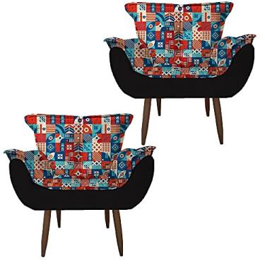 Imagem de Kit 2 Poltrona Decorativa Perola Quarto, Sala, Recepção, Área Gourmet