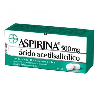Imagem de Aspirina 500mg 20 comprimidos BAYER