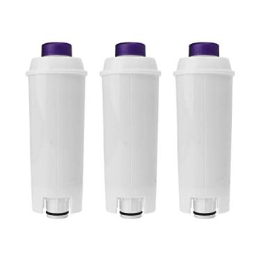 Imagem de Substituição De Filtro Para Filtro DeLonghi DLSC002 Cafeteira,Substituição De Filtros De Máquina De Café De 3 Peças, Filtro De água Para Máquina De Café, Para ECAM, Para ETAM, Para EC680, Para EC800