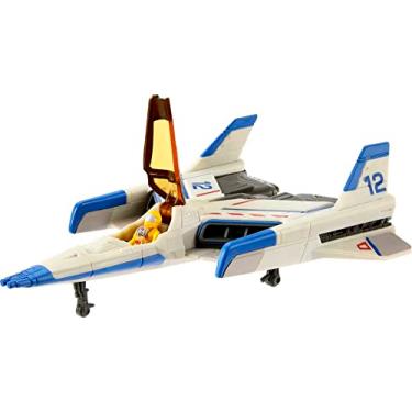 Imagem de Lightyear Disney Pixar Figura de Ação Buzz com nave espacial XL-12, HHJ98, Multicolorido