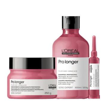Imagem de Kit Pro Longer Shampoo, Máscara E Ampola - L'oréal - L'oréal Professio