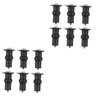 Imagem de Veemoon 12 Peças Parafuso De Vaso Sanitário Kit De Peças De Reposição Para Banheiro Tampa Do Vaso Sanitário Acessórios De Banheiro Peças De Banheiro Borracha Universal Hardware
