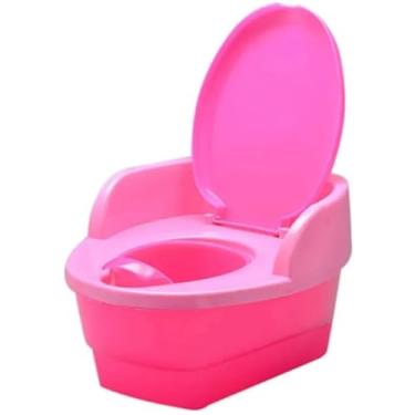 Imagem de Pinico Infantil 03 em 01, Amimir, com Música, Banquinho e Redutor, até 18kg, Menino e Menina, Troninho para Desfralde Bebê (Rosa)