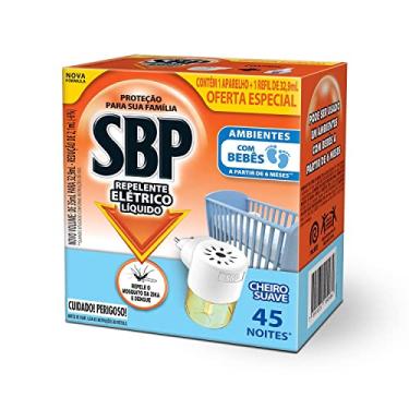 Imagem de Repelente Elétrico Líquido SBP 45 Noites Cheiro Suave Novo Aparelho + Refil