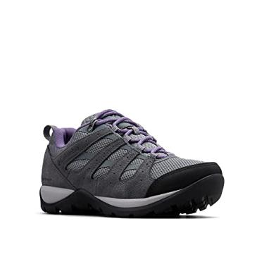 Imagem de Columbia Tênis feminino Redmond V2 impermeável para caminhada, Ti cinza aço/roxo ameixa, 38