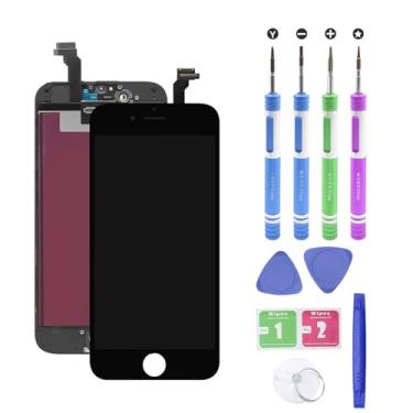 Imagem de Substituição para iPhone 6 2014 Ano (Modelo A1549 A1586 A1589) Painel digitalizador LCD preto (reparo) Montagem de tela LED com ferramentas de reparo