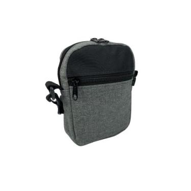 Imagem de Shoulder Bag Mini Bolsa Necessaire Pochete Art Mania Mesclado Cinza