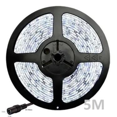 Imagem de Fita Led 5 metros Branco Frio Ip64 Siliconada Prova D'água - Bw Boutiq