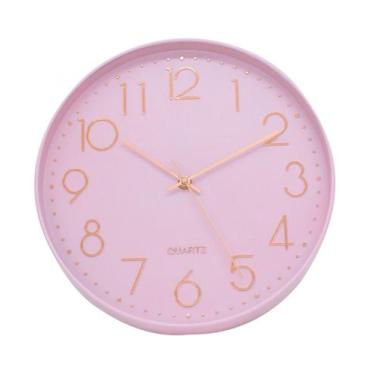 Imagem de Relógio Parede Vintage Cinza Luxuoso Grande 30x30 Cm Premium - Taimes