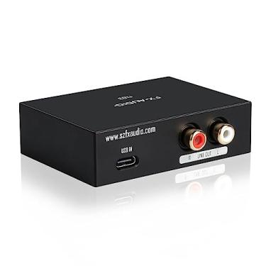 Imagem de FX-AUDIO- FX03 384 Khz DAC Decorder USB-C para RCA conversor de áudio digital para analógico suporta DSD 256 PCM 32Bit para decodificador, celular, computador, máquina de jogos