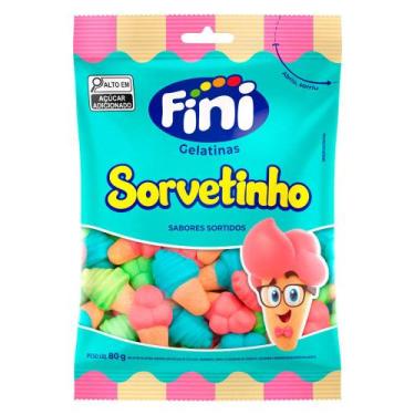 Imagem de Bala de Gelatina Fini Sorvetinho Sabores Sortidos 90g