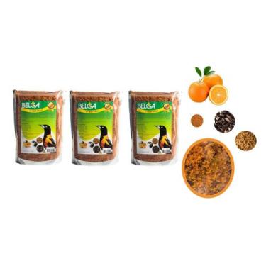 Imagem de Kit 2 Rações Mistura para Pássaros / Passarinho Corrupião Sairas Melro
