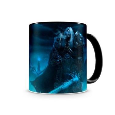 Imagem de Caneca World Of Warcraft Artha III Preta - Starnerd