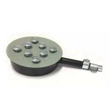 Imagem de Queimador Fogão Inox 8 Caulins Regulável p/ Alta Pressão Gás (83A) - C