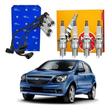 Imagem de Kit Vela Cabo Ngk Agile 1.4 2009 A 2013 - Axios