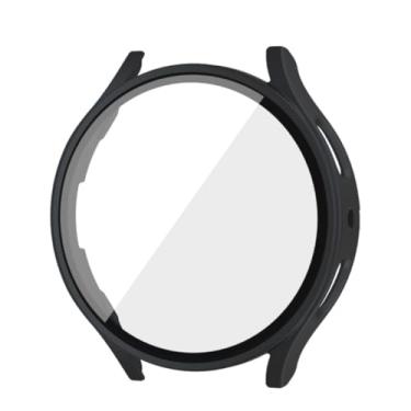 Imagem de CORONITAS Capa Protetora para Samsung Galaxy Watch 7, 44mm e 40mm, Película 5D Interna, Proteção 360° (Preto, 44mm)