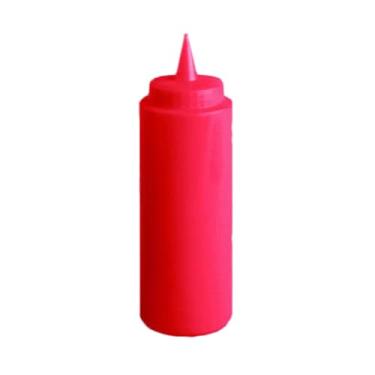 Imagem de FSE PLTHSB024R Squeeze Bottle, 680 g, plástico, vermelho, pacote com 12