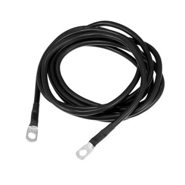 Imagem de REPAIROCK Cabo inversor de bateria marítima para carro 8AWG 5/40.6 cm 2.7 m robusto | Fio de cobre da bateria preto 1 peça de peças de reposição automotiva