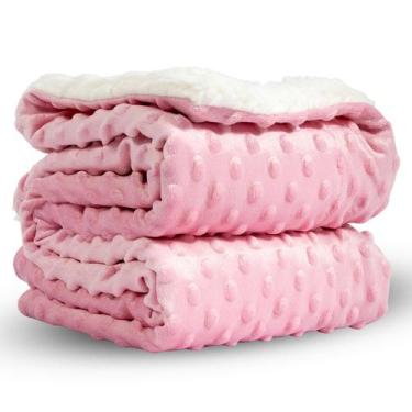 Imagem de Cobertor Manta Carneirinho para Bebê Duplo Antialérgico - Neném Na Nuv