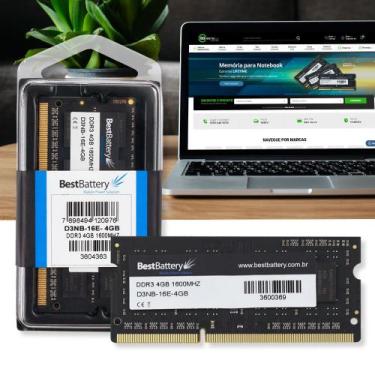 Imagem de Memoria RAM 4GB DDR3 1600Mhz para Notebook Asus - BestBattery