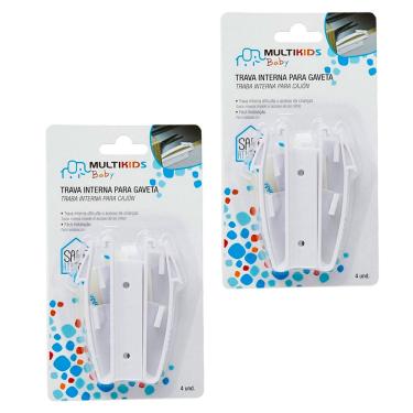 Imagem de Trava Interna De Gaveta 8 Unidades - Multikids Baby