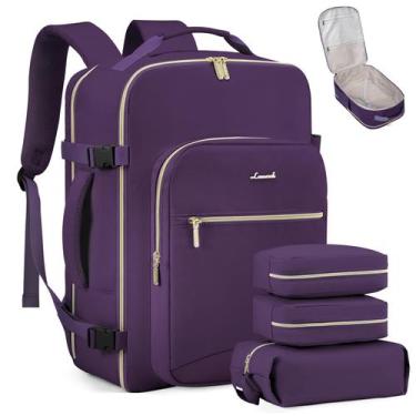 Imagem de Mochila de viagem LOVEVOOK Carry on 40L à prova d'água para laptop de 