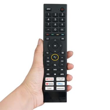 Imagem de Controle remoto de substituição Voice ERF3J80H compatível com Smart TV Android Hisense 4K Ultra HD